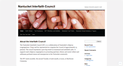 Desktop Screenshot of nantucketinterfaithcouncil.org